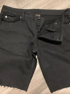 Forgotten Saints Men’s Black Jean Shorts Size 34